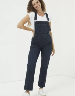 FatFace Banbury Dungarees Dark Blue Clearance
