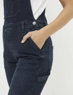 FatFace Banbury Dungarees Dark Blue Clearance