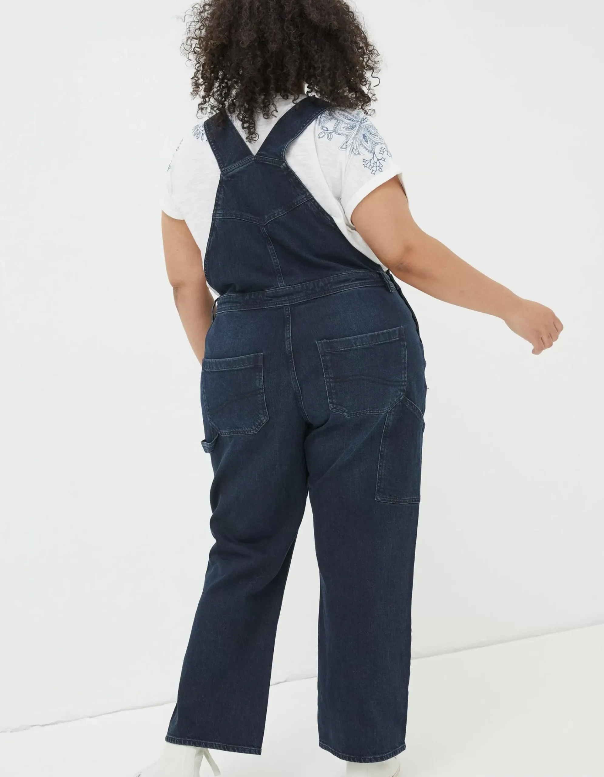 FatFace Banbury Dungarees Dark Blue Clearance