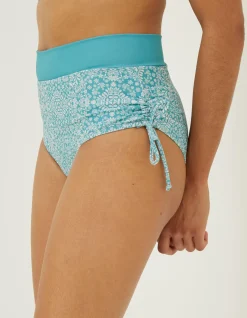 FatFace Bandana Bikini Bottoms Turquoise Blue Best