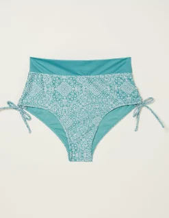 FatFace Bandana Bikini Bottoms Turquoise Blue Best