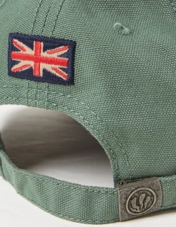 FatFace Baseball Cap Washed Green Discount