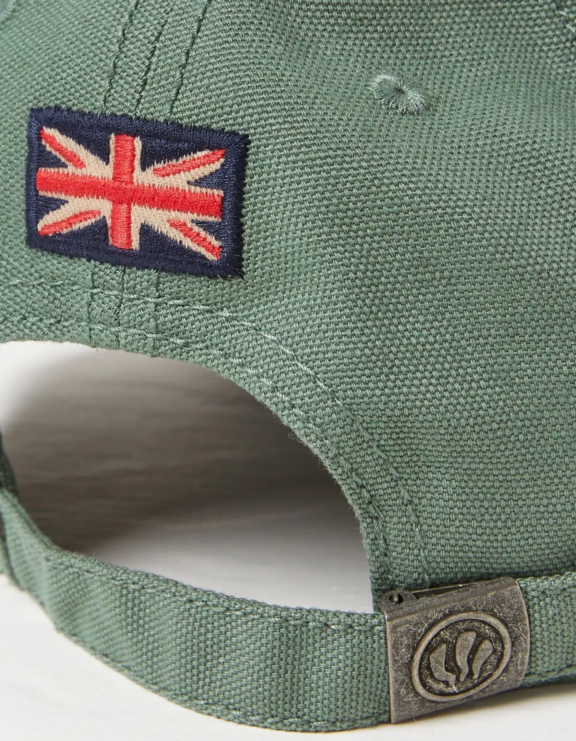 FatFace Baseball Cap Washed Green Discount