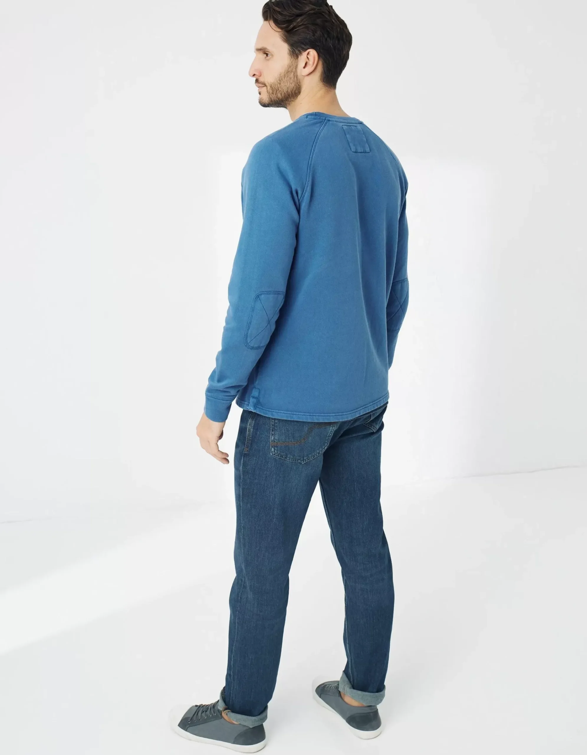 FatFace Bay Crew Neck Sweat Cobalt Blue Best