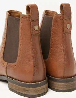 FatFace Bea Chelsea Boots Tan New