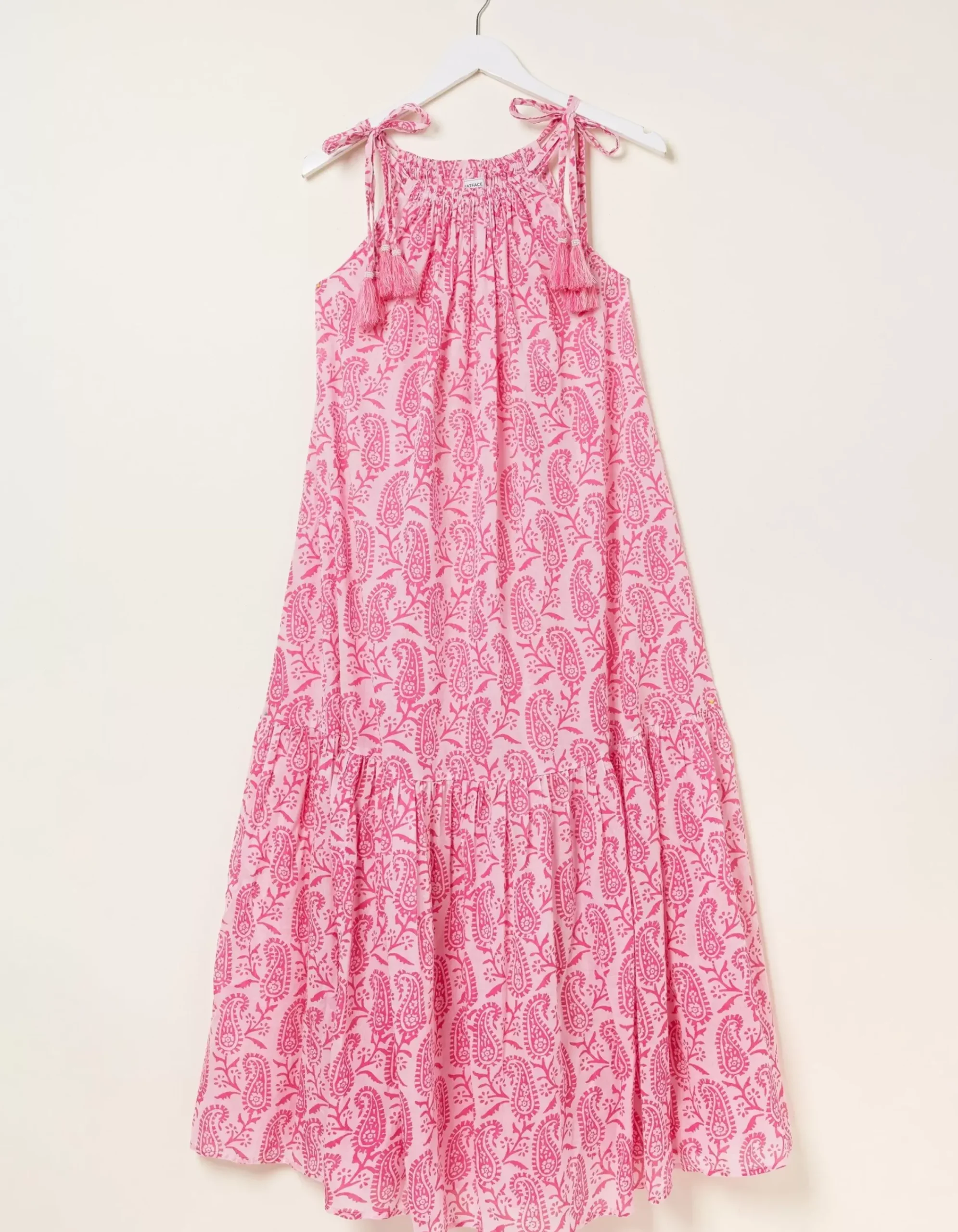 FatFace Beachwear Ayanna Paisley Midi Dress Bright Pink Best