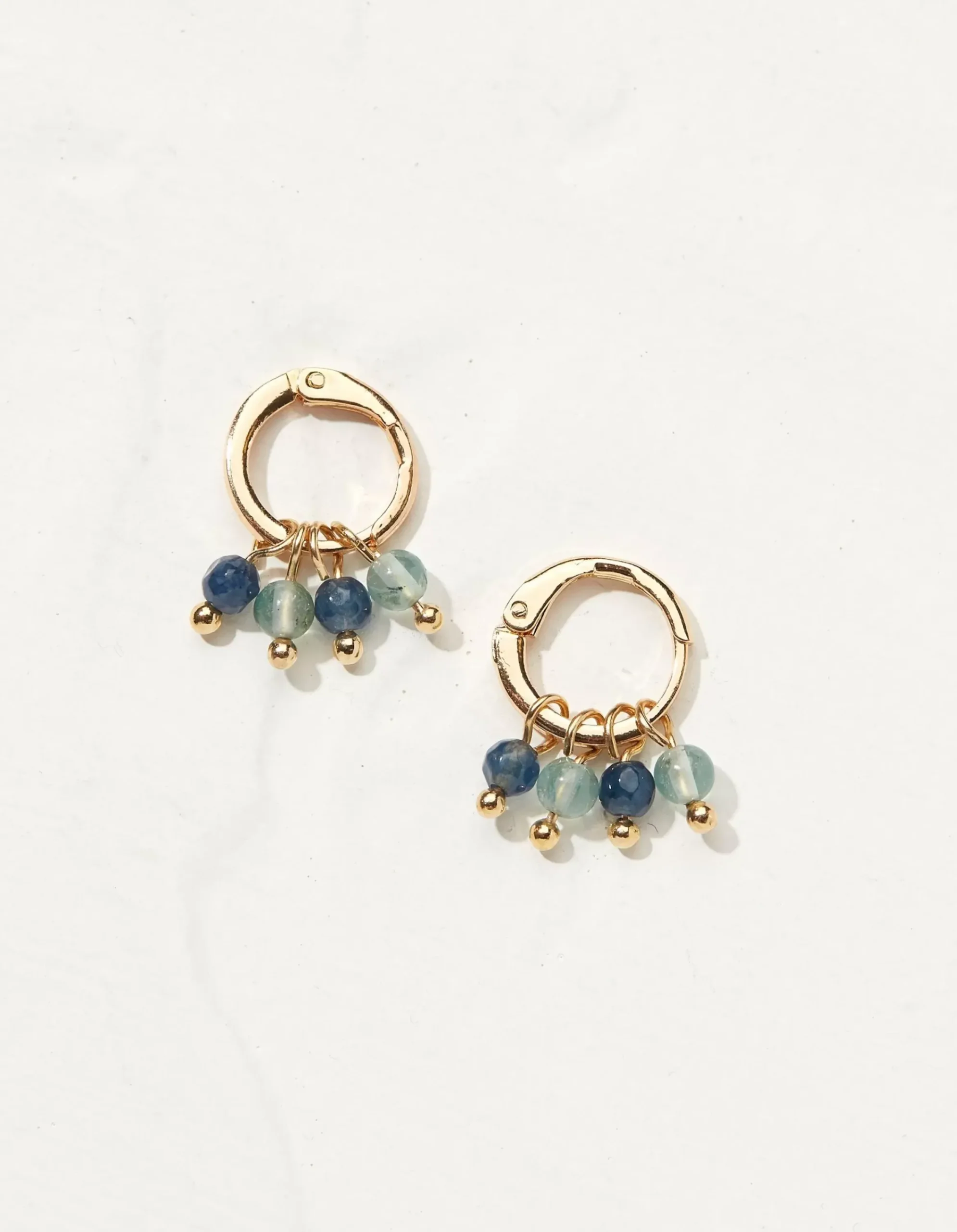 FatFace Bead Huggy Hoops Blue Online