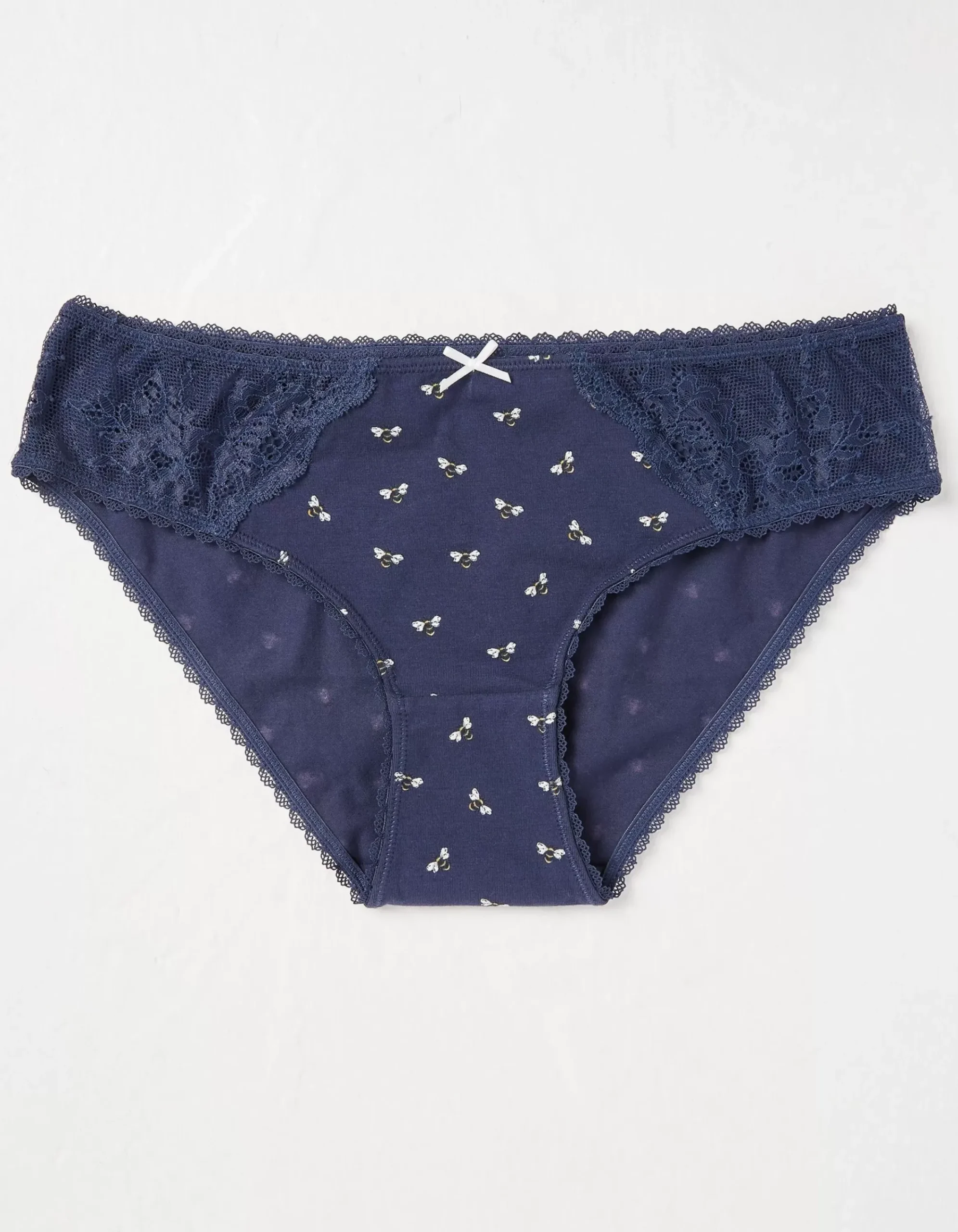 FatFace Bee Print Mini Knickers Navy Discount