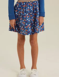 FatFace Bee Print Skirt Cobalt Clearance