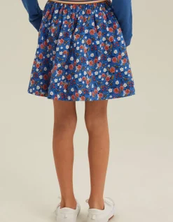 FatFace Bee Print Skirt Cobalt Clearance