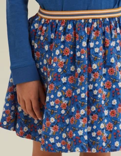 FatFace Bee Print Skirt Cobalt Clearance