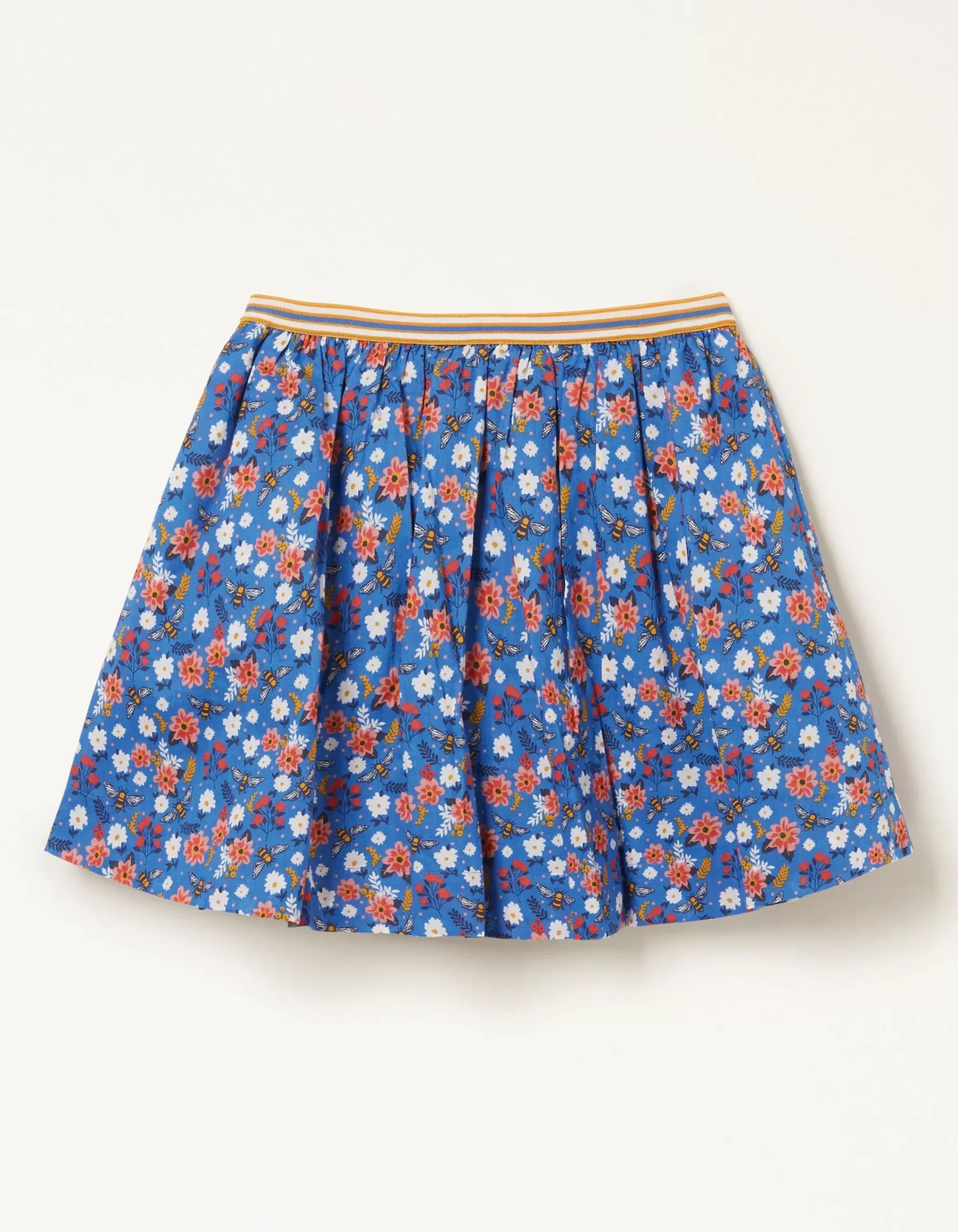 FatFace Bee Print Skirt Cobalt Clearance