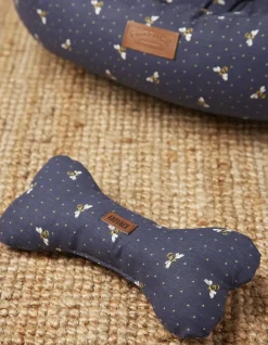 FatFace Bee Spot Print Dog Toy Navy