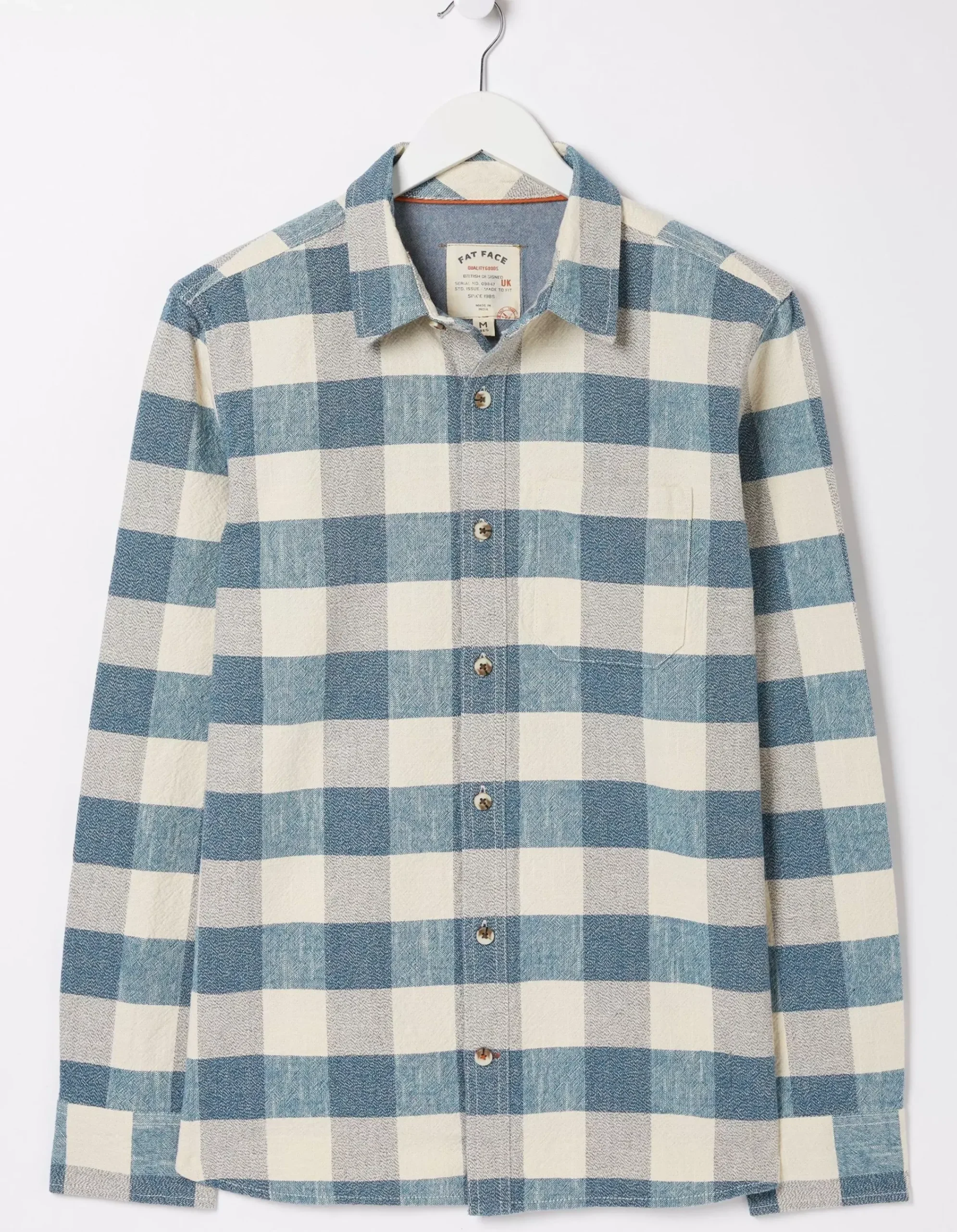 FatFace Belby Check Shirt Blue Outlet