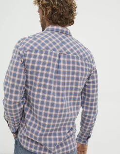 FatFace Bembridge Check Shirt Blue Hot