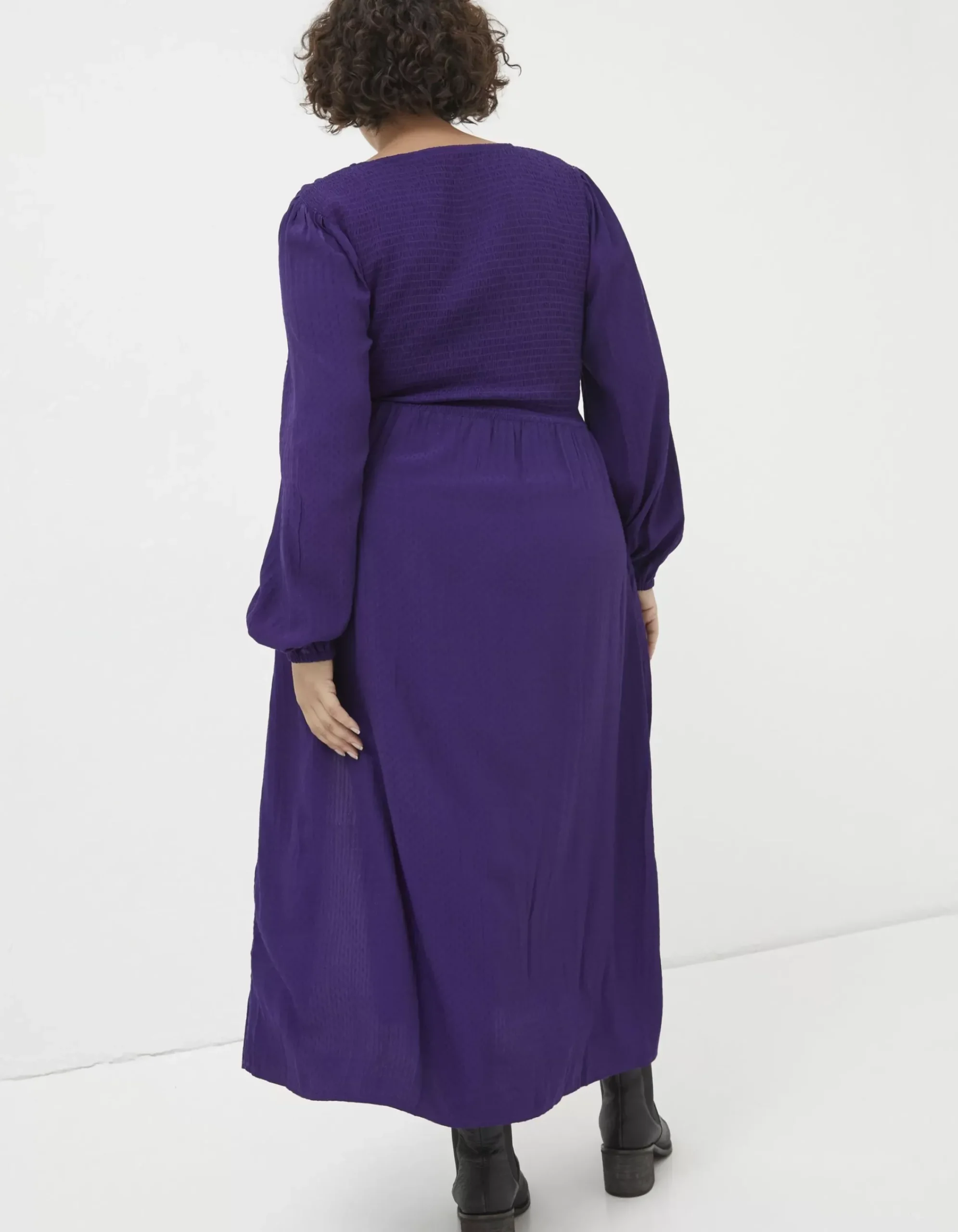 FatFace Bennie Wrap Midi Dress Plum Best