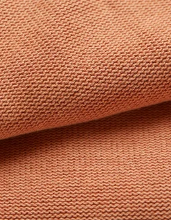 FatFace Berwick Washed Crew Jumper Dusky Orange Sale