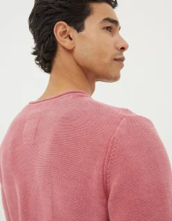 FatFace Berwick Washed Crew Jumper Red Discount