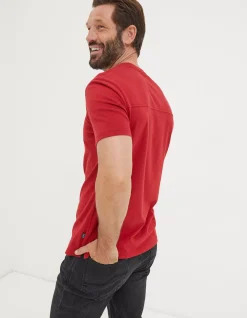 FatFace Better A Bad Day Ski T-Shirt Bright Red Clearance