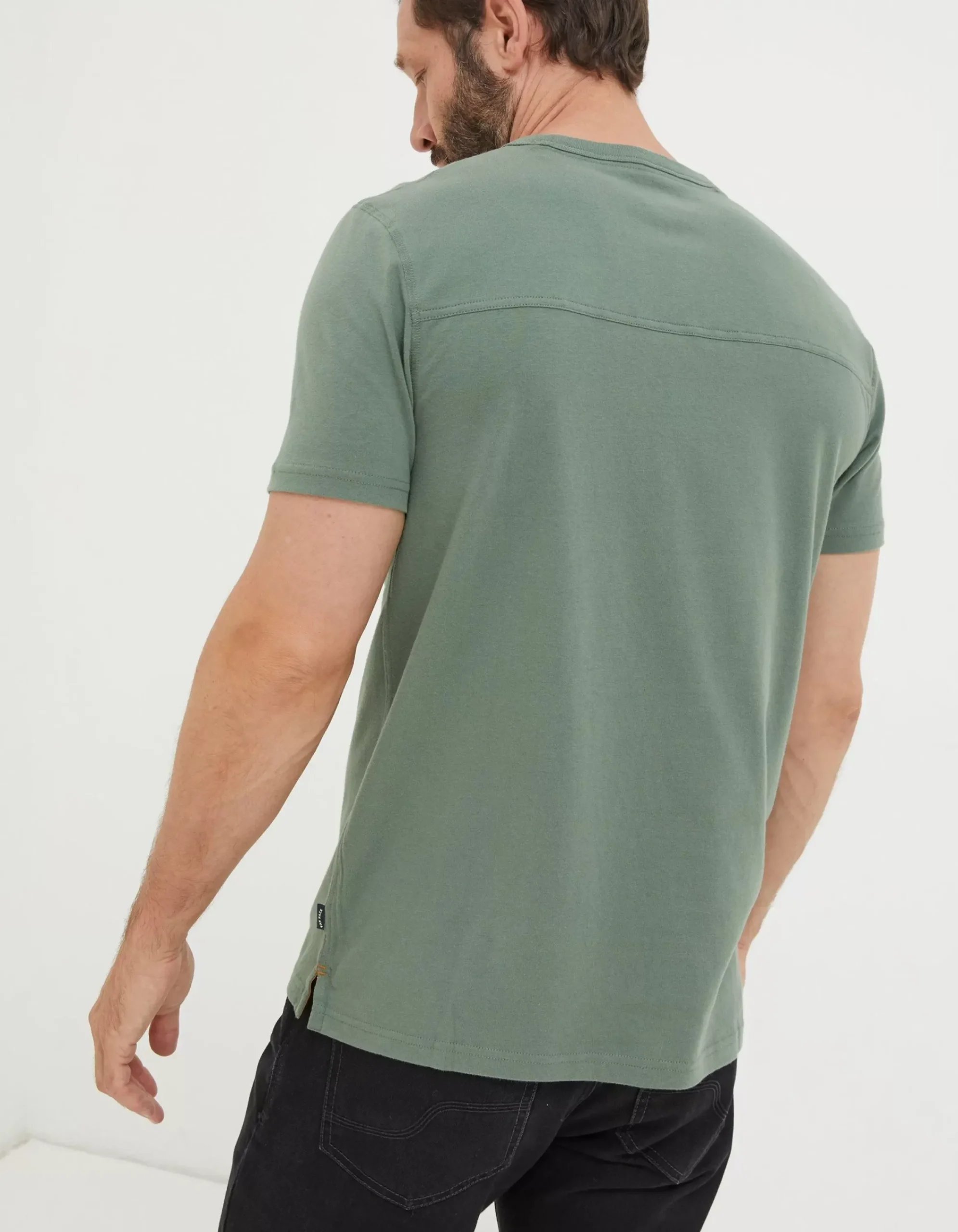 FatFace Better A Bad Day Trail T Shirt Green
