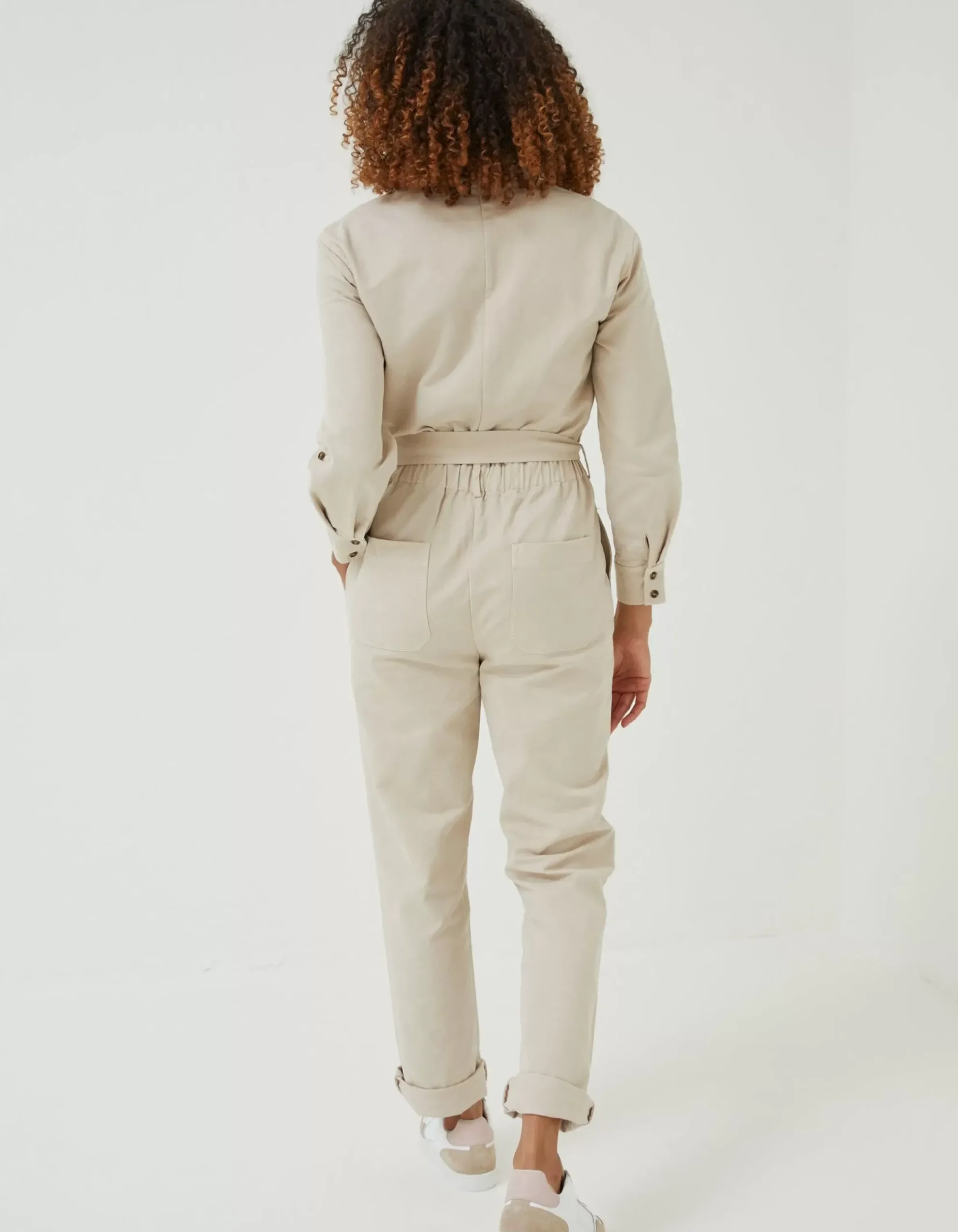 FatFace Betty Boilersuit Ecru New