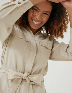 FatFace Betty Boilersuit Ecru New
