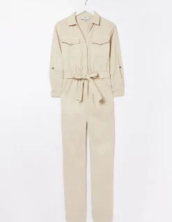 FatFace Betty Boilersuit Ecru New