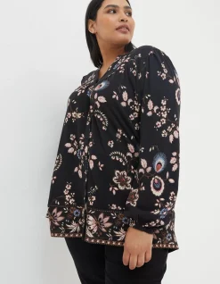 FatFace Betty Fall Floral Tunic Black Online