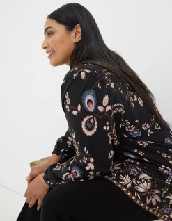 FatFace Betty Fall Floral Tunic Black Online