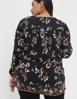 FatFace Betty Fall Floral Tunic Black Online