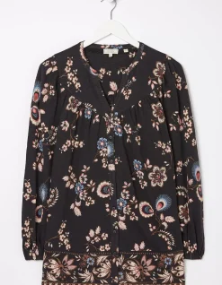 FatFace Betty Fall Floral Tunic Black Online