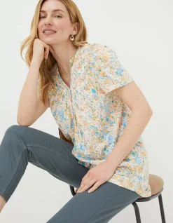 FatFace Betty Mineral Tunic Ivory Clearance