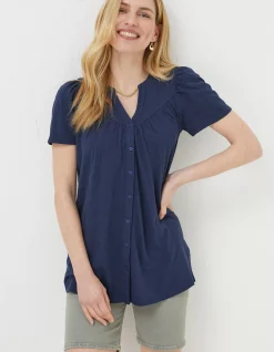 FatFace Betty Tunic Navy Sale