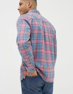 FatFace Bibury Check Shirt Rose Pink