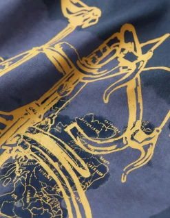 FatFace Bike Map T-Shirt Navy Outlet