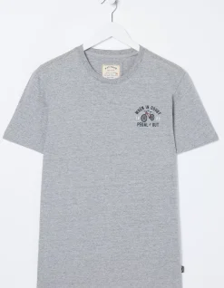 FatFace Bike Pedal T-Shirt Grey Marl Clearance