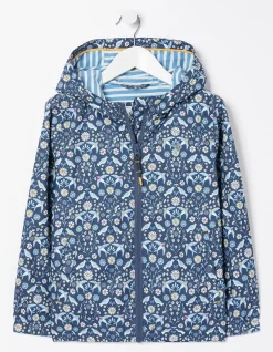 FatFace Bird Tile Windbreaker Jacket Navy Sale