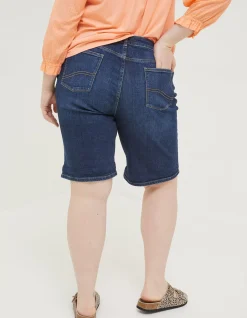 FatFace Bisley Denim Bermuda Shorts Dark Blue Online