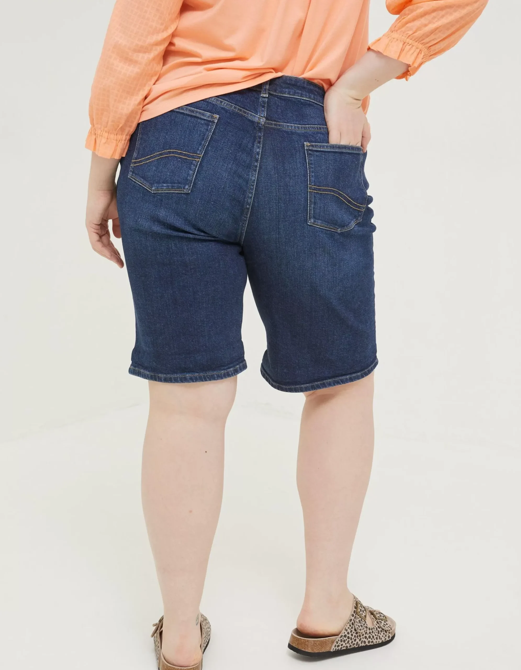 FatFace Bisley Denim Bermuda Shorts Dark Blue Online