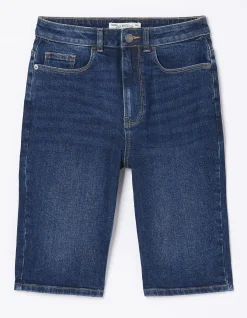 FatFace Bisley Denim Bermuda Shorts Dark Blue Online