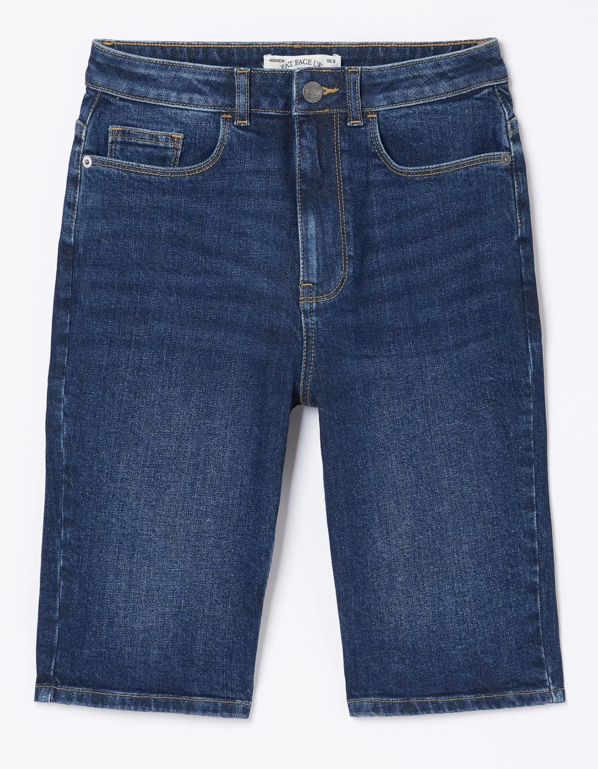 FatFace Bisley Denim Bermuda Shorts Dark Blue Online