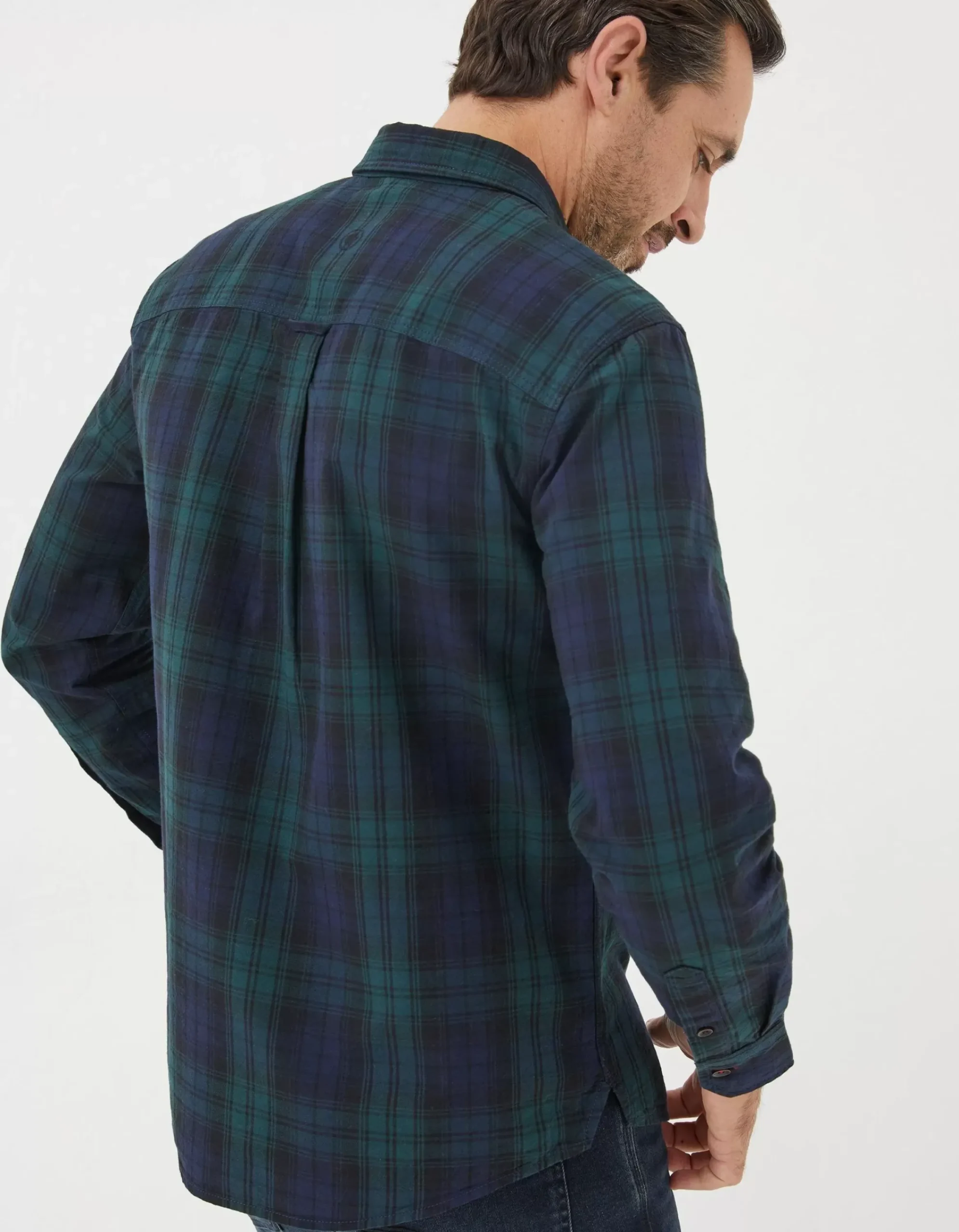 FatFace Blackthorn Check Shirt Dark Green