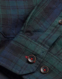 FatFace Blackthorn Check Shirt Dark Green