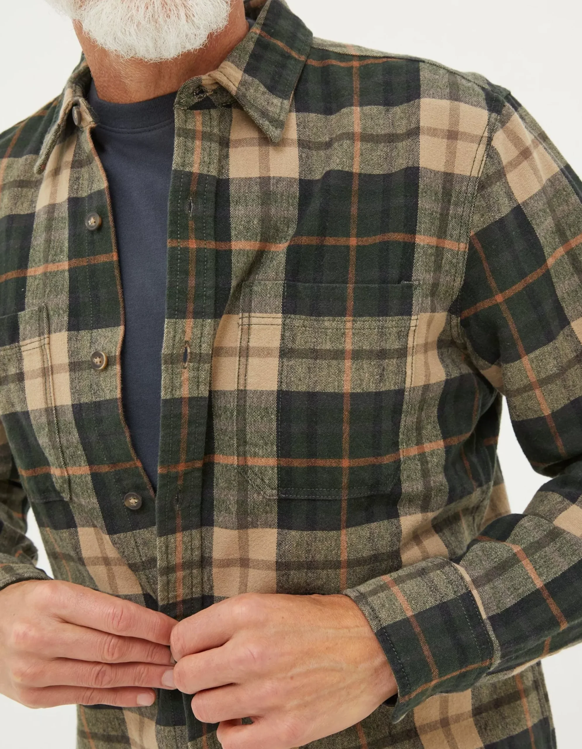 FatFace Blake Check Shirt Dark Teal Online