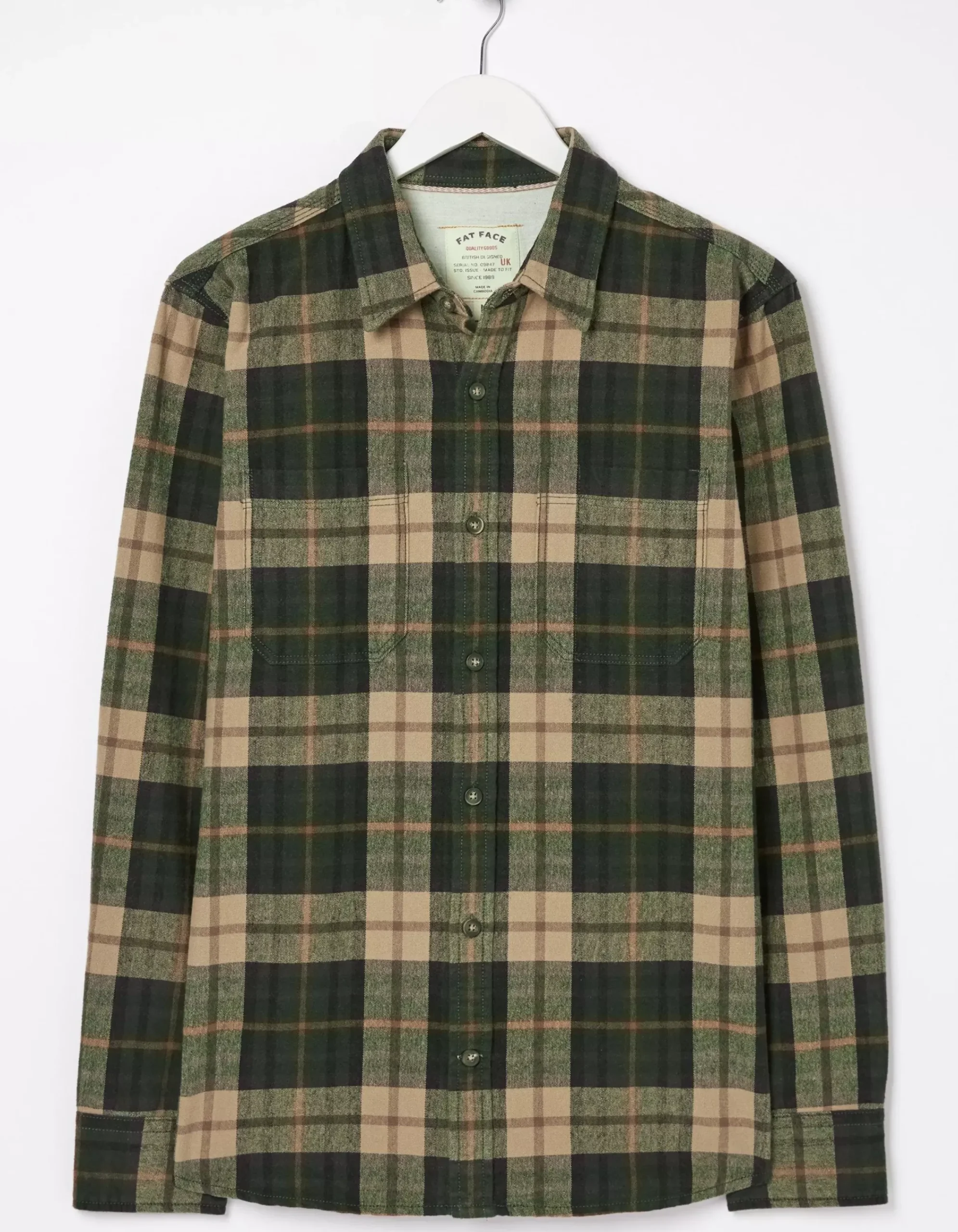 FatFace Blake Check Shirt Dark Teal Online