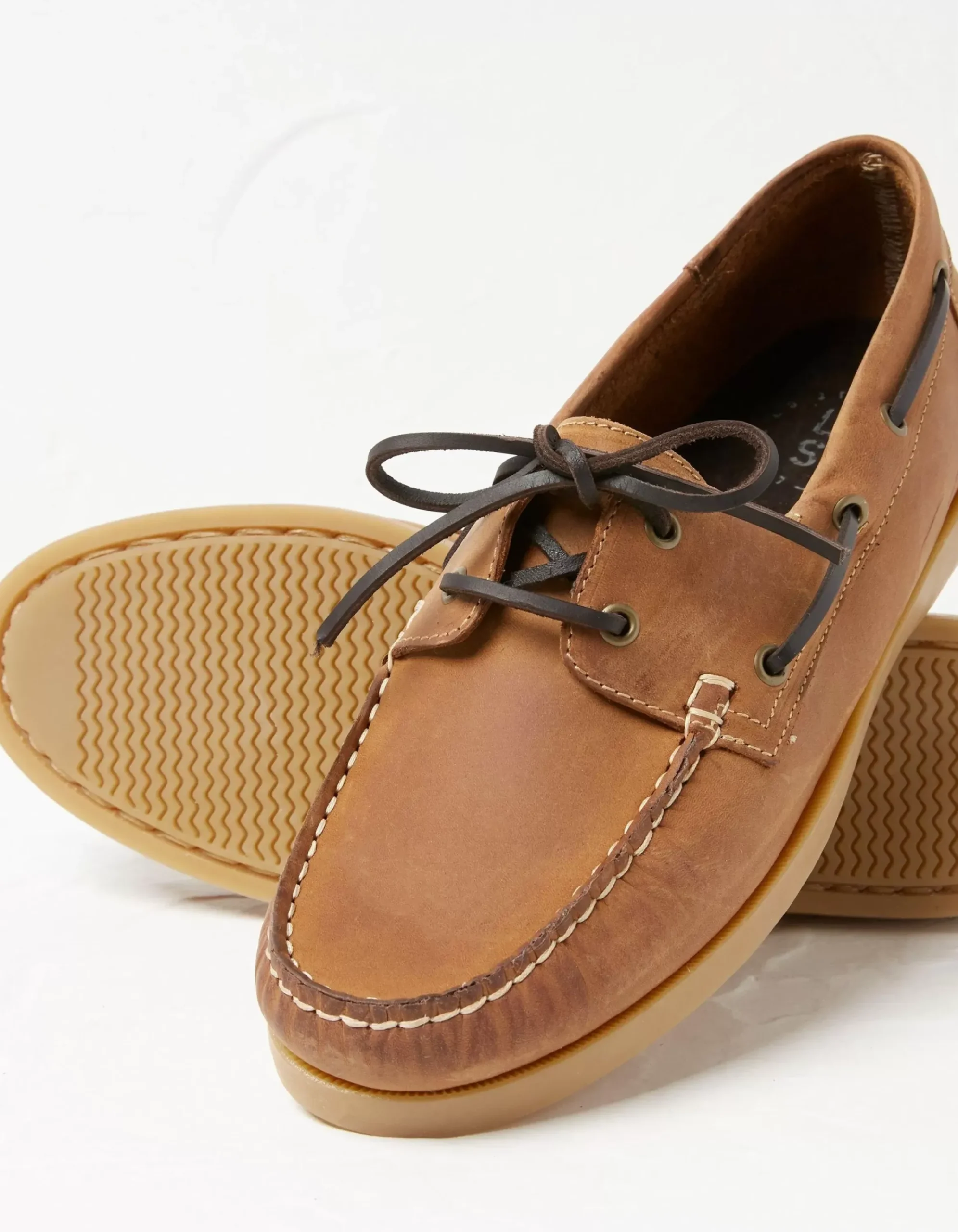 FatFace Boat Shoes Brown Clearance