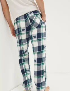 FatFace Bobbi Bear Jacquard Pyjama Bottoms Green Best