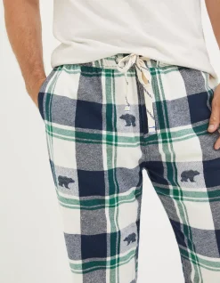 FatFace Bobbi Bear Jacquard Pyjama Bottoms Green Best