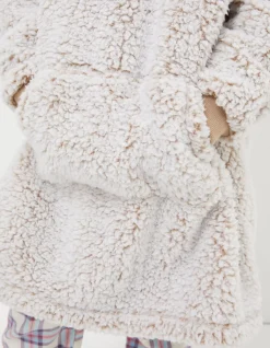 FatFace Bobbi Bear Oversized Hoodie Brown Clearance