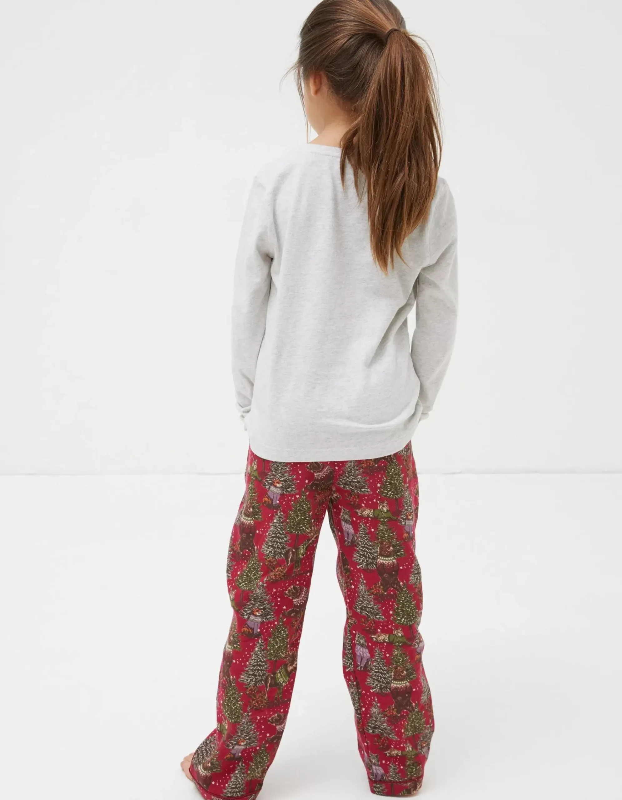 FatFace Bobbi Bear Pyjama Set Berry Pink